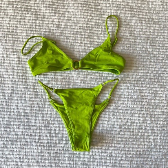 BambaSwim RINGLEADER top and bottoms – lime green - Picture 2 of 6